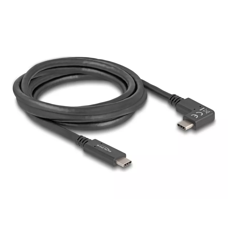 DeLOCK USB-kaabel USB USB-C isane USB USB-C isasele nurga all 2 m 5 Gbps 4K PD 60 W