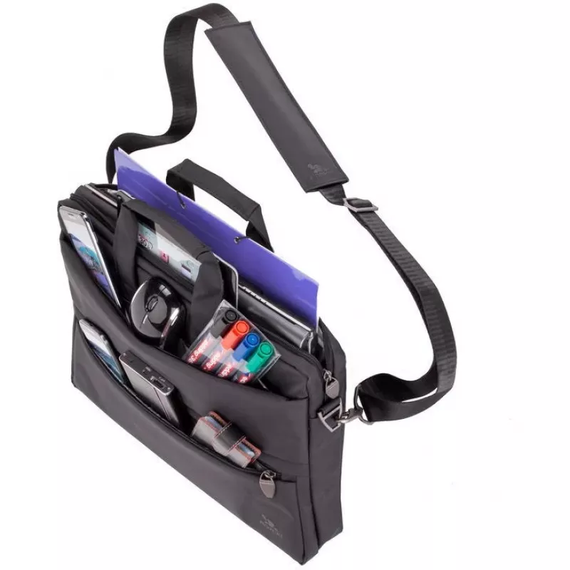 Messenger case Rivacase 8630 39,6 cm (15,6 tolli) Must