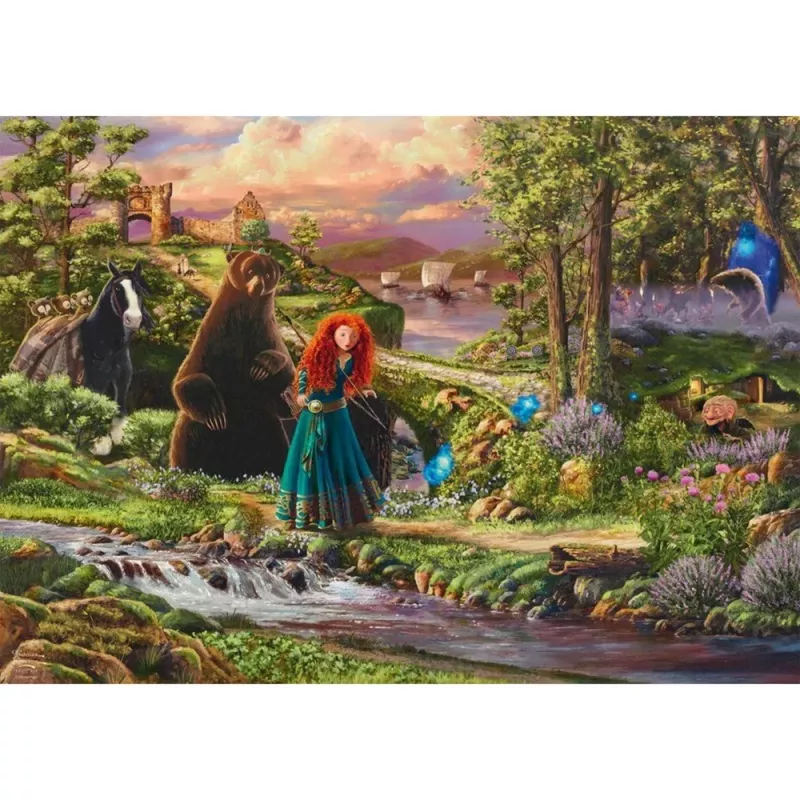 Thomas Kinkade Studios: Disney Dreams Collection - Brave, Merida Legende der Highlands, pusle 1000 tk