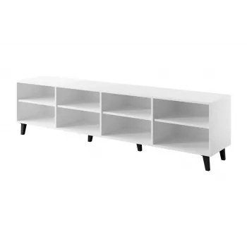TV-kapp cama meble BARI 200x42x52 valge matt — 200×42×52 cm