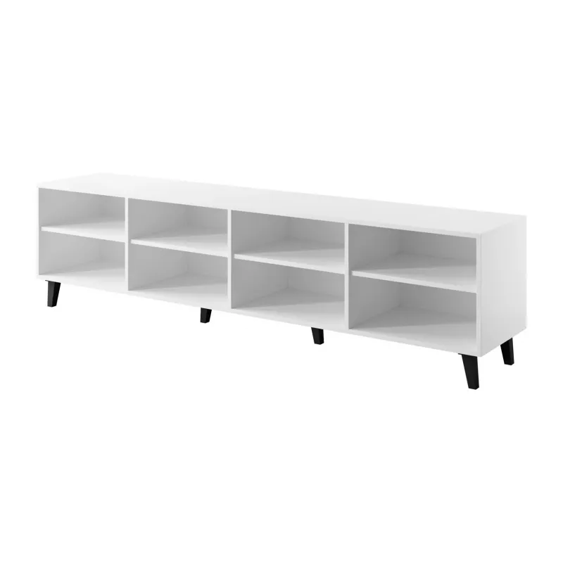 TV-kapp cama meble BARI 200x42x52 valge matt — 200×42×52 cm