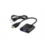 Videoadapter SAVIO CL-23/B VGA (isane) HDMI tüüp A (emane) 0,5 m, must