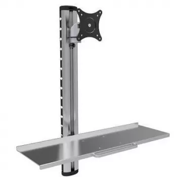 Techly ICA-PLW 01 monitori kinnitus / alus 68,6 cm (27 tolli) Seinale Hõbedane