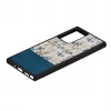 Telefoniümbris man and wood Samsung Galaxy Note 20 Ultra jaoks — sinine lill mustal