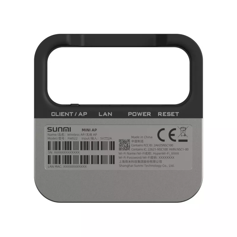 MINI AP pääsupunkt Sunmi Mini AP Wi-Fi 1GHz Wi-Fi 802.11ah