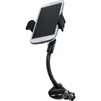 Logilink autolaadija hoidikuga - toiteallikas - auto - 15,5 W - 3,1 A - 2 väljundporti (USB) (PA0121)