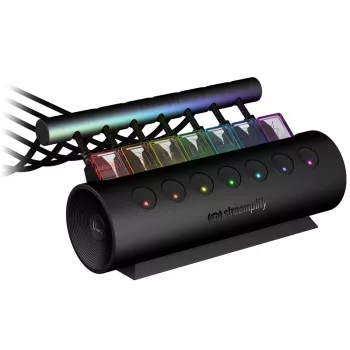 Streamplify HUB CTRL 7, 7x USB 3.0 Type A, RGB, 12V, EL toitekaabel - must