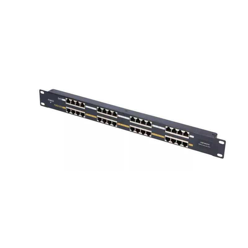 Extralink PoE-injektor 16 pordiga 16x 100Mb/s RJ45, riiulipaigaldatav