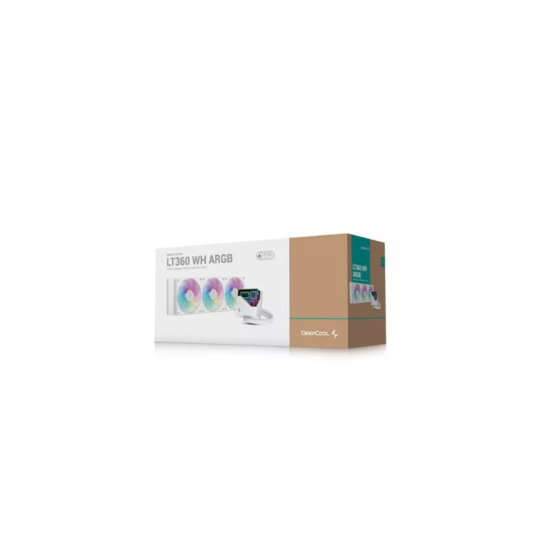 DeepCool LT360 protsessori vedelikjahutus, 12 cm, valge, 1 tk