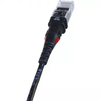 Networking kaabel PatchSee TP-6A-U/10 Must 3.1m Cat6a U/UTP