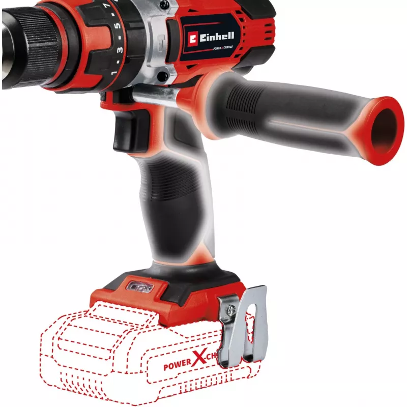 Einhell TE-CD 48 1500 RPM Keyless 1.41 kg Must, Punane