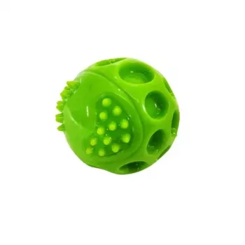 Koeramänguasi Hilton Squeak Ball 6,3 cm — kummine piiksuv pall, 1 tk, sinine, sobib kõikidele tõugudele