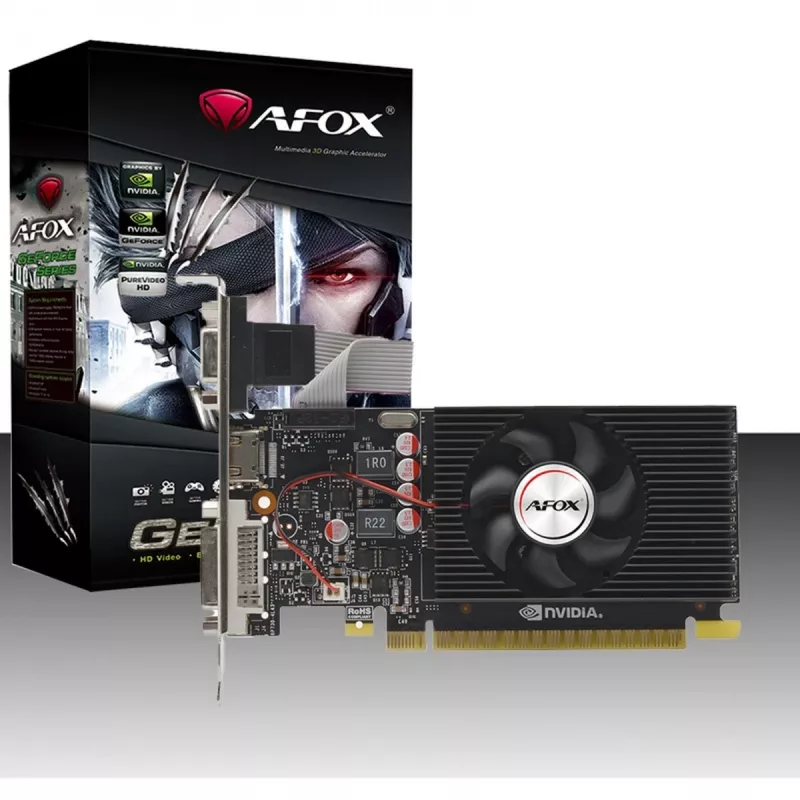 Graafikakaart AFOX AF240-1024D3L2 — NVIDIA GeForce GT 240, 1 GB GDDR3, 128-bit, PCIe 2.0