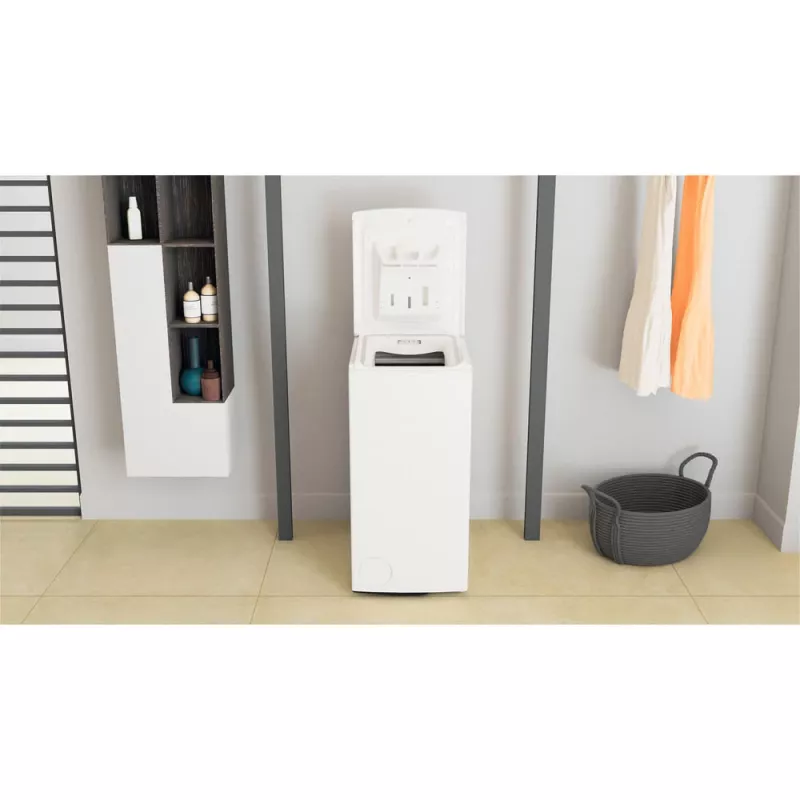 WHIRLPOOL pealtlaetav pesumasin TDLR 7231BS EU 7 kg, 1200 p/min, energiaklass D, laius 40 cm, sügavus 60 cm, inverter-mootor