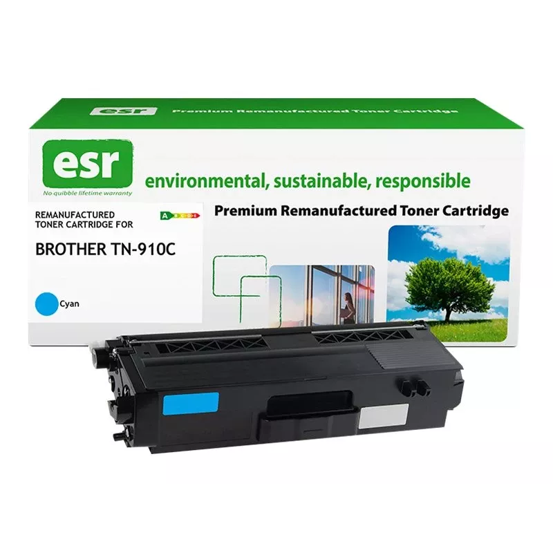 ESR-i toonerikassett, ühildub Brother TN-910C-ga, tsüaan, taastatud, 9000 lehekülge