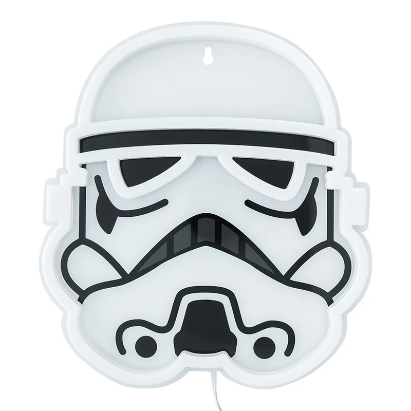 Seinale paigaldatav LED-neoonvalgusti Paladone Stormtrooper mudel PP14595SWVN, dekoratiivne Star Warsi valgustus