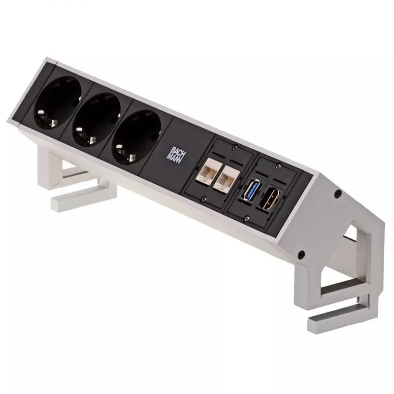 Pikendusjuhe Bachmann 3x Schuko 2x CAT6 1x HDMI 1x USB3.0 902.502