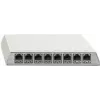 Patch-paneel Rutenbeck PP-Cat.6A iso-8 Ap rw varjestatud 8x RJ-45
