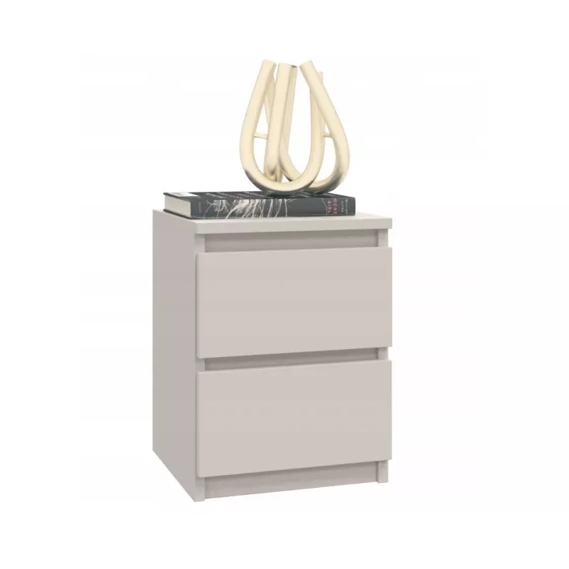 Öökapp top e shop MALWA M2 KASZMIR — 2 sahtlit, puitlaastplaat, kašmiir, 300×300×400 mm