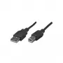 manhattan ühenduskaabel, USB ühenduskaabel, USB-B USB-A-le 2.0, pikkus: 3 m, värv: must (333382)