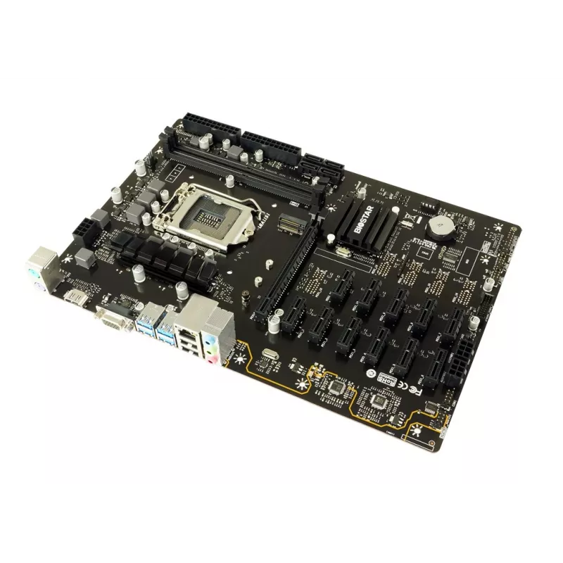 Emaplaat BIOSTAR TB360-BTC PRO 2.0 ATX Intel B360, LGA 1151, 2x DIMM DDR4 kuni 32GB, 11x PCIe x1 + 1x PCIe x16, M.2, SATA III, USB-A