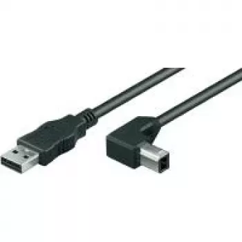 Wentronic Goobay USB 2.0 Hi-Speed kaabel, must, 1 m - USB 2.0-pistik (tüüp A) > USB 2.0-pistik (tüüp B) (93017)