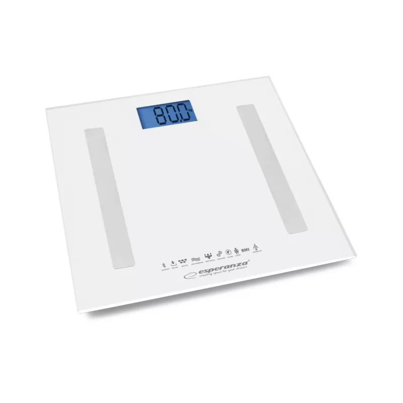 Esperanza EBS016W isiklik kaal Square White Elektrooniline isiklik kaal