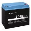 Laetav LiFePO4 aku QOLTEC 12.8V 30Ah 384Wh koos BMS-iga