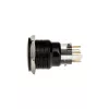 DimasTech vandaalikindel surunupp 22 mm Mustline Dot RGB PD223