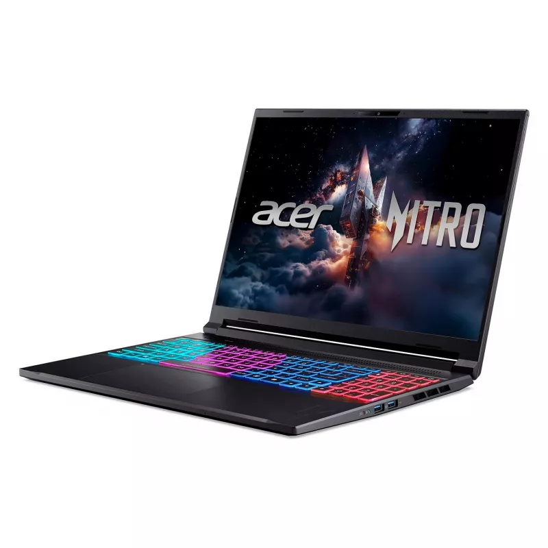 Sülearvuti Acer Nitro V 16S ANV16S-71-708Y — Intel Core 7 240H, 16 tolli WUXGA, 16 GB DDR5, 1 TB SSD, Windows 11 Home, must