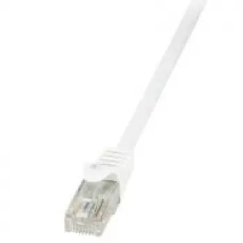 LogiLink CP2111U RJ45 võrgukaabel, ühenduskaabel CAT 6 U/UTP 20,00 m valge klambrikaitsega 1