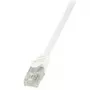 LogiLink CP2111U RJ45 võrgukaabel, ühenduskaabel CAT 6 U/UTP 20,00 m valge klambrikaitsega 1