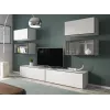 Cama living room furniture set ROCO 3 (2xRO3+2xRO4+2xRO1) Valge/Must/Valge