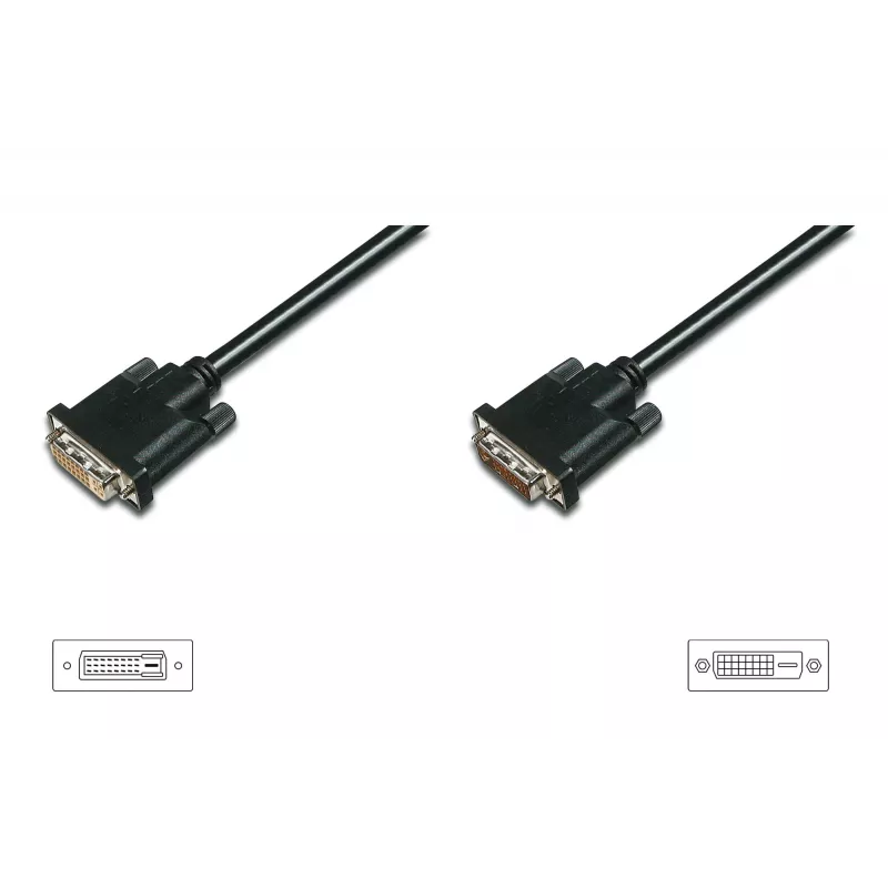 DIGITUS ASSMANN - DVI-pikenduskaabel - Dual Link - DVI-D (W)