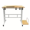 Macleani mobiilne sülearvutilaud, valge, 80x60cm, maks 50kg, reg. kõrgus 67-115cm, MC-124 W