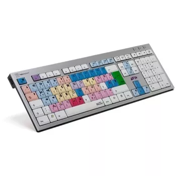 Klaviatuur Logickeyboard Avid Media Composer QWERTZ Saksa Alumiinium