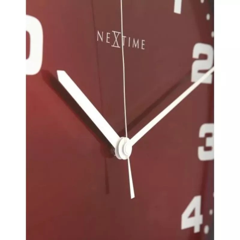 NeXtime kell 3053ro Dash Red, Ø35 cm, seinakell, punane/hõbedane