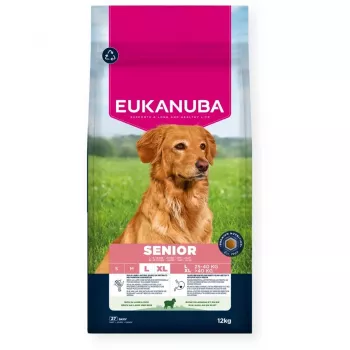 Kuiv koeratoit EUKANUBA Senior Large Lamb and Rice 12 kg — suurtele seeniorkoertele, 24% valku, 12% rasva