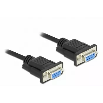 Jadakaabel DeLOCK 86605 Must 2m RS-232 Sub-D9
