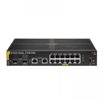 HPE Aruba Networking 6100 12G Class4 PoE 2G/2SFP+ 139W Hallatav L3 Gigabit Ethernet (10/100/1000) Power over Ethernet (PoE) 1U Must