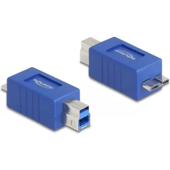 DeLOCK 67215 kaabelsoo vahetaja USB Type-B USB Micro-B sinine