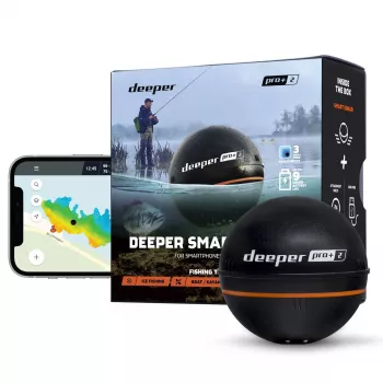 Kaasaskantav kajalood Deeper Smart Sonar PRO+ 2 kajalood 675 kHz, 100 m ulatus, 65×65×65 mm, liitiumioonaku 950 mAh