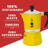 Moka pot Bialetti Rainbow must kollane