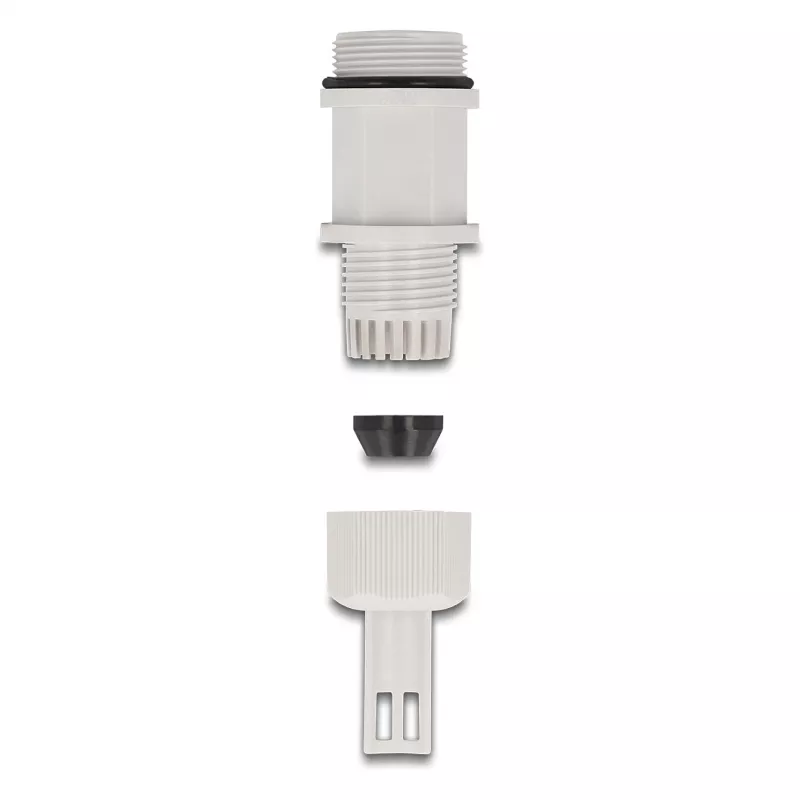Kaablitihend M28 DELOCK, plastik, hall, kaablisidemega kinnitusega, 1 tk