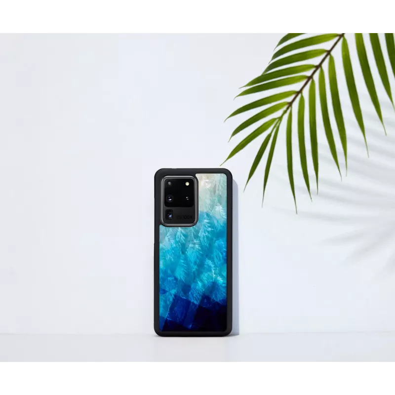 Kaitsev telefoniümbris iKins Samsung Galaxy S20 Ultra jaoks, sinine järv/must