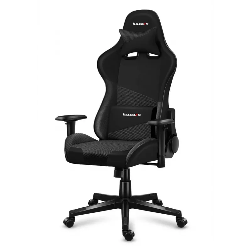 Mängutool huzaro Force 6.2 Carbon — ergonoomiline mängutugitool, reguleeritav kõrgus 44–53,5 cm, maksimaalne koormus 130 kg, võrkiste, polsterdatud seljatugi