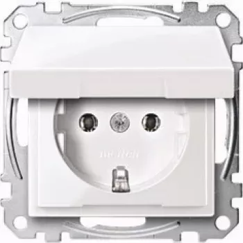 Socket-outlet Merten MEG2311-0325 CEE 7/3 Valge, thermoplastik, 250 V 16 A