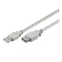 Wentronic Goobay USB 2.0 Hi-Speed pikenduskaabel, hall, 0,3 m - USB 2.0-pistik (tüüp A) > USB 2.0-pesa (tüüp A) (68621)
