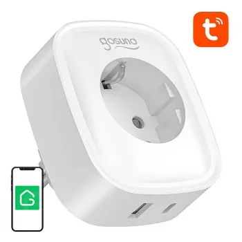 Nutipistik Gosund SP6 16A USB-C 20W — Wi‑Fi juhitav pistikupesa koduautomaatikaks