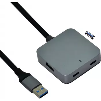 USB-jaotur VALUE 12.99.1124 USB 3.2 Gen 1 Type-A must 5 m